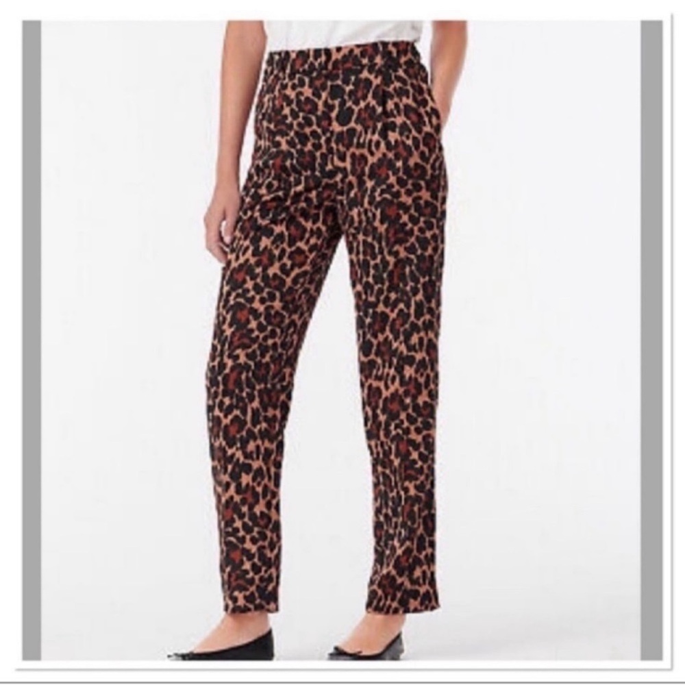 J Crew Men’s inspired animal print trousers s 10